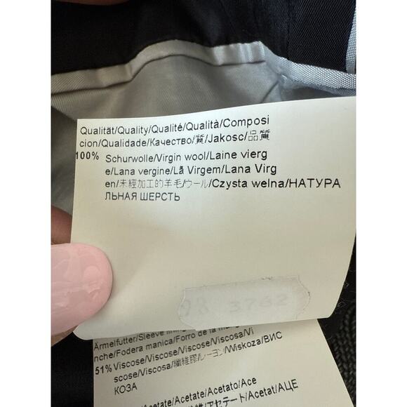 BOSS Men’s Sport Coat Blazer 40L Gray/Black Wool Blend Two Button Jacket - Picture 10 of 11